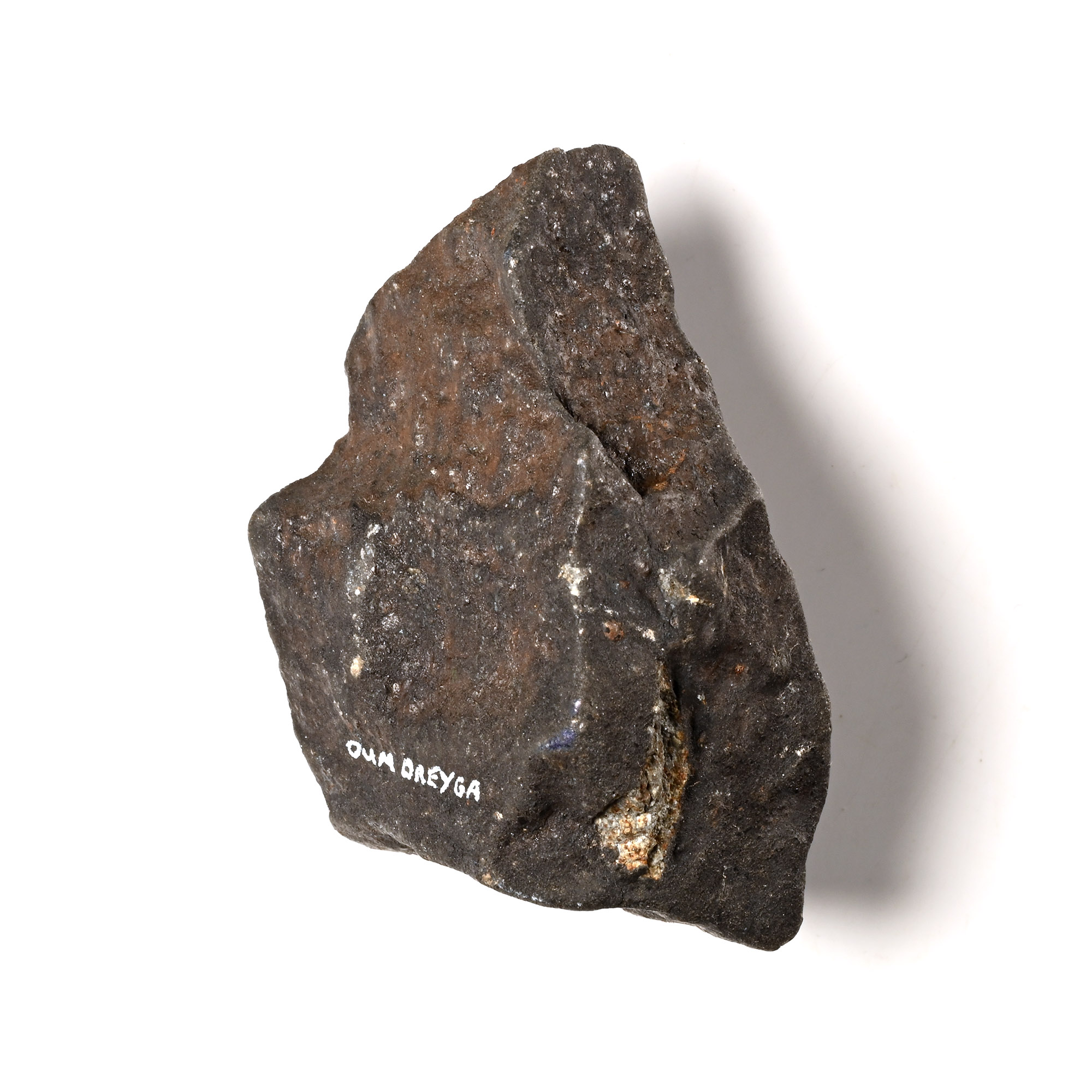 Natural History - Large Oum Dreyga Meteorite with Full Fusion Crust